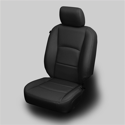 Dodge Ram 1500 Quad Cab Katzkin Leather Seat Upholstery, 2009, 2010 (3 passenger front seat, solid rear)