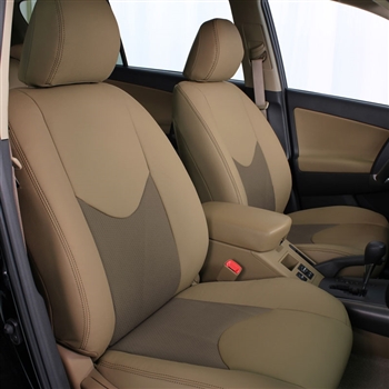 Toyota Rav4 Base Katzkin Leather Seat Upholstery, 2012 (slip cover front seat lean backs, without third row seating)