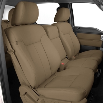 Ford F150 Crew Cab XLT Katzkin Leather Seat Upholstery, 2013, 2014 (3 passenger front seat)