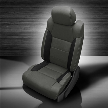 Toyota Tundra Double Cab Katzkin Leather Seat Upholstery, 2014, 2015, 2016, 2017, 2018, 2019, 2020, 2021 (3 passenger front seat, manual driver)