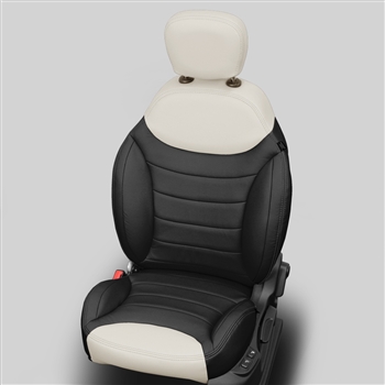 Fiat 500 L POP / EASY SEDAN Katzkin Leather Seat Upholstery, 2015, 2016, 2017, 2018, 2019 (without rear center armrest)