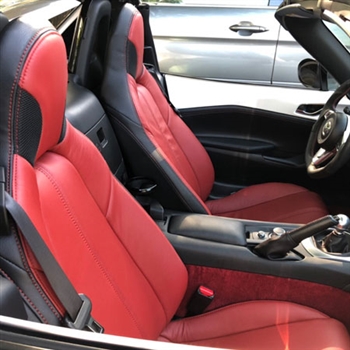 Fiat 124 Spider Katzkin Leather Seat Upholstery (with headrest speakers), 2017, 2018, 2019, 2020