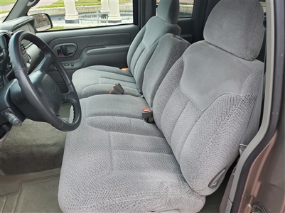 Chevrolet C1500 Regular Cab Katzkin Leather Seat Upholstery (3 passenger, 60/40 bench), 1995, 1996, 1997, 1998, 1999
