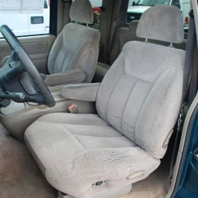 GMC Sierra Extended Cab Katzkin Leather Seat Upholstery (3 passenger front seat), 1997, 1998