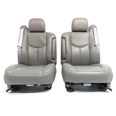 GMC Sierra Extended Cab Katzkin Leather Seat Upholstery (2 passenger front seat), 1999, 2000