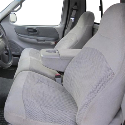 Ford F150 Super Cab Katzkin Leather Seat Upholstery, 2000.5 (3 passenger front seat, short console)
