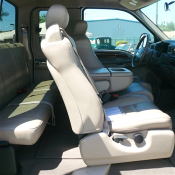Ford F250 / F350 Super Cab Katzkin Leather Seat Upholstery, 2001, (LB 3 passenger front seat)