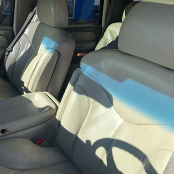 GMC Sierra Extended Cab Katzkin Leather Seat Upholstery (3 passenger front seat), 2001, 2002
