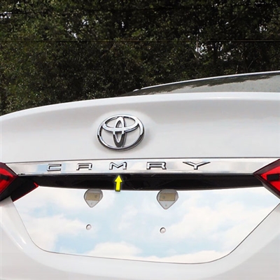 Toyota Camry Chrome License Bar Trim, 2018, 2019, 2020, 2021, 2022, 2023