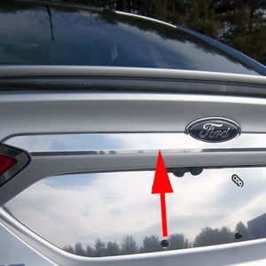 Ford Fusion Chrome License Bar Trim, 2013, 2014, 2015, 2016