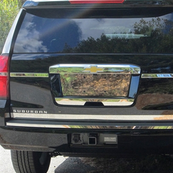 Chevrolet Suburban Chrome License Bar Extension, 2015, 2016, 2017, 2018, 2019, 2020