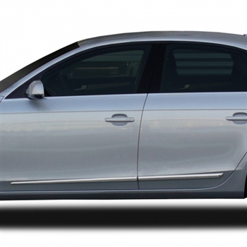 Audi A4 Chrome Lower Door Moldings, 2009, 2010, 2010, 2011, 2012, 2013, 2014, 2015, 2016, 2017, 2018, 2019, 2020, 2021, 2022, 2023