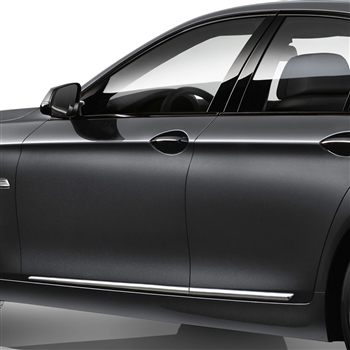 BMW 5-Series Chrome Lower Door Moldings, 2010, 2011, 2012, 2013, 2014, 2015, 2016, 2017, 2018, 2019, 2020, 2021, 2022, 2023