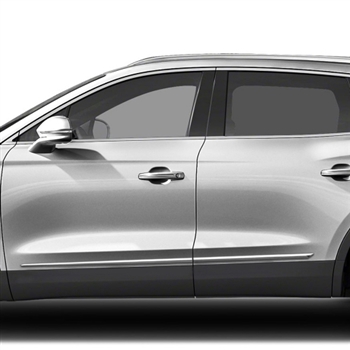 Lincoln MKX Chrome Lower Door Moldings, 2007, 2008, 2009, 2010, 2011, 2012, 2013, 2014, 2015