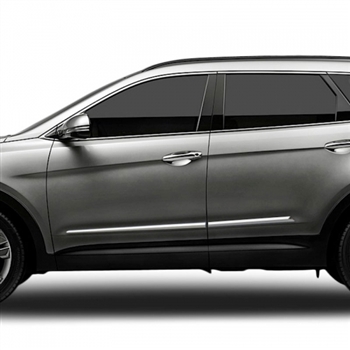 Hyundai Santa Fe Chrome Lower Door Moldings, 2013, 2014, 2015, 2016, 2017, 2018