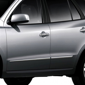 Hyundai Santa Fe Chrome Lower Door Moldings, 2007, 2008, 2009, 2010, 2011, 2012