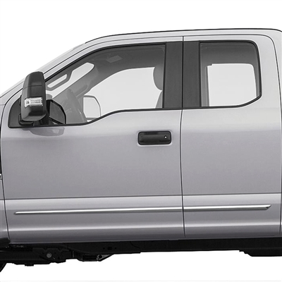 Ford F150 Chrome Lower Door Accent Moldings, 2015, 2016, 2017, 2018, 2019, 2020, 2021, 2022, 2023