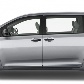 Toyota Sienna Chrome Lower Door Moldings, 2011, 2012, 2013, 2014, 2015