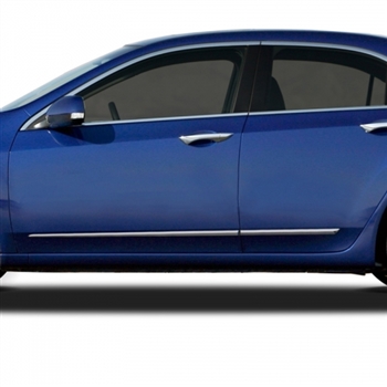 Acura TSX Chrome Lower Door Moldings, 2009, 2010, 2011, 2012, 2013, 2014