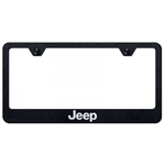 Jeep Laser Etched Black License Plate Frame