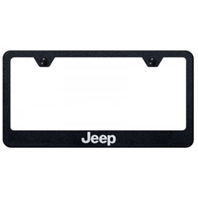 Jeep Laser Etched Black License Plate Frame