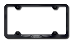 Chrysler 'New Logo' Black License Plate Frame