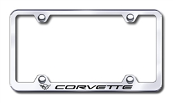 Corvette Premium Chrome License Plate Frame