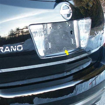 Nissan Murano Chrome License Plate Bezel, 2003, 2004, 2005, 2006, 2007