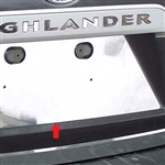 Toyota Highlander Chrome License Plate Bezel, 2008, 2009, 2010, 2011, 2012, 2013