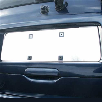 GMC Envoy Chrome License Plate Bezel, 2002, 2003, 2004, 2005, 2006, 2007, 2008, 2009