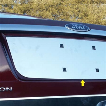 Ford Fusion Chrome License Plate Bezel, 2006, 2007, 2008, 2009, 2010, 2011, 2012