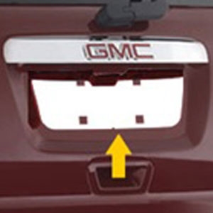 GMC Acadia Chrome License Plate Bezel, 2007, 2008, 2009, 2010, 2011, 2012