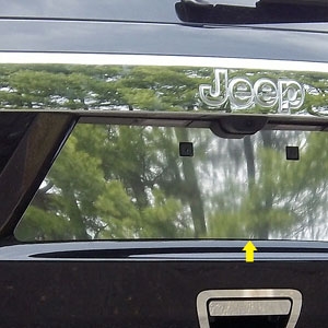 Jeep Grand Cherokee Chrome License Plate Bezel, 2011, 2012, 2013
