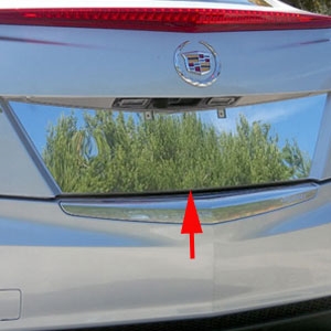 Cadillac ATS Chrome License Plate Bezel, 2013, 2014