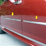 Mazda 3 Hatchback Chrome Mid Door Molding Insert Set, 4pc  2004, 2005, 2006, 2007, 2008, 2009