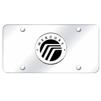 Mercury Chrome License Plate with Logo