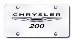 Chrysler 200 Chrome License Plate