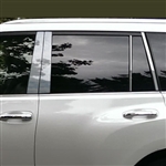 Lexus GX460 Chrome Pillar Post Trim, 8pc set, 2010, 2011, 2012, 2013, 2014, 2015, 2016, 2017, 2018, 2019, 2020