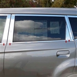 Kia Soul Chrome 8 piece Pillar Post Trim 2010, 2011, 2012, 2013