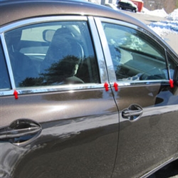 Honda Civic Sedan Chrome Pillar Post Trim, 2012, 2013, 2014, 2015