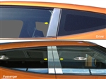 Hyundai Veloster Chrome Pillar Post Trim, 2013, 2014, 2015, 2016, 2017