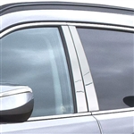 Hyundai Santa Fe Chrome Pillar Post Trim, 4pc set, 2013, 2014, 2015, 2016, 2017, 2018