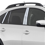 Subaru Crosstrek Chrome Pillar Post Trim, 2013, 2014, 2015, 2016, 2017, 2018, 2019, 2020, 2021, 2022, 2023