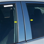 Toyota Corolla Chrome Pillar Post Trim, 4pc 2014, 2015, 2016, 2017, 2018, 2019