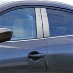 Mazda 3 Chrome Pillar Post Trim, 2014, 2015, 2016, 2017, 2018