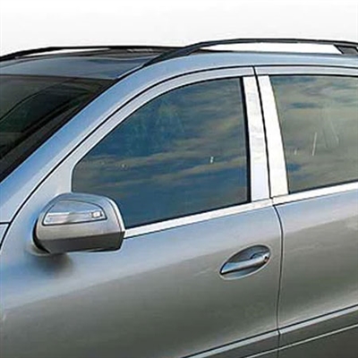 Mercedes ML Chrome Pillar Post Trim 1998, 1999, 2000, 2001, 2002, 2003, 2004, 2005