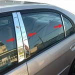 Honda Civic Chrome Pillar Post Trim, 2001 - 2005