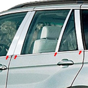 BMW X5 Chrome Chrome Pillar Post Trim, 2000, 2001, 2002, 2003, 2004, 2005, 2006