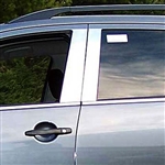 Mitsubishi Outlander Chrome Pillar Post Trim,  4pc 2007, 2008, 2009