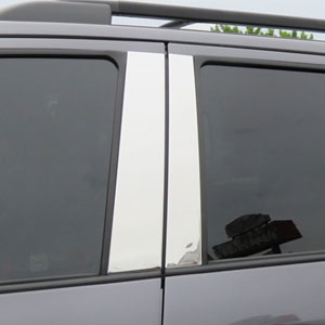 Toyota Sequoia Chrome Pillar Post Trim, 2008, 2009, 2010, 2011, 2012, 2013, 2014, 2015, 2016, 2017, 2018, 2019, 2020, 2021, 2022